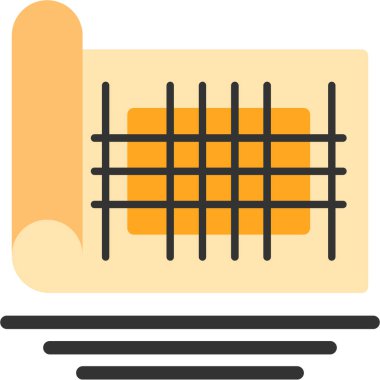 Çit. Web simgesi basit illüstrasyon