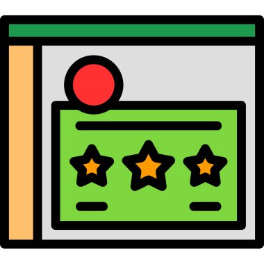 derecelendirme web renk vektörü çizimi