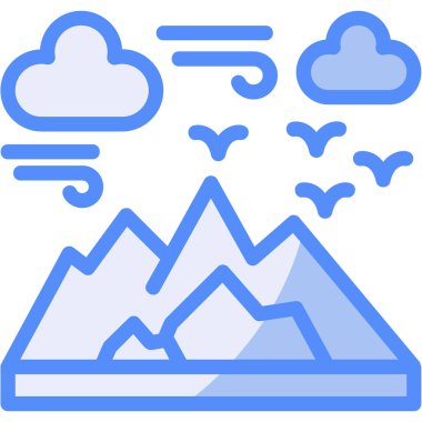 bulut hava kutsal kişilerin resmi, vektör çizim