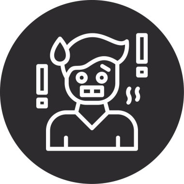 Maskeli ölü bir adamın vektör çizimi