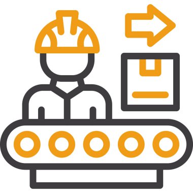 İnşaat miğferi ikon vektör illüstrasyonu