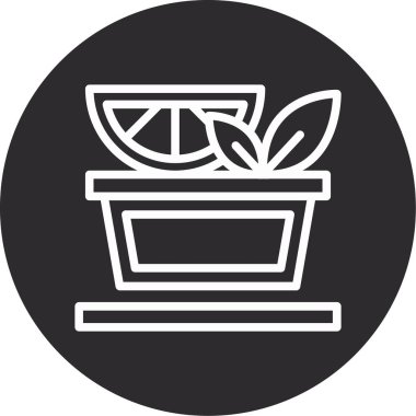 lemon. Web simgesi basit illüstrasyon