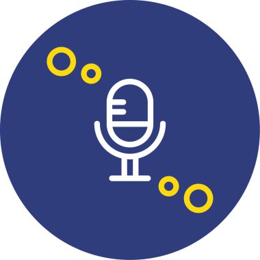 Konuşmacı. Web simgesi basit illüstrasyon