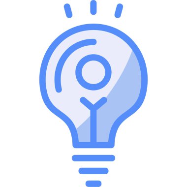 özet biçiminde ampul ışığı fikir simgesi