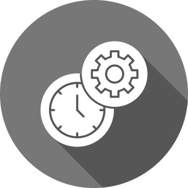 Dişliler. Web simgesi basit illüstrasyon