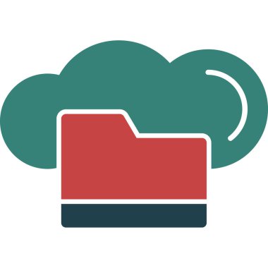 Bulut renkli vektör simge indir