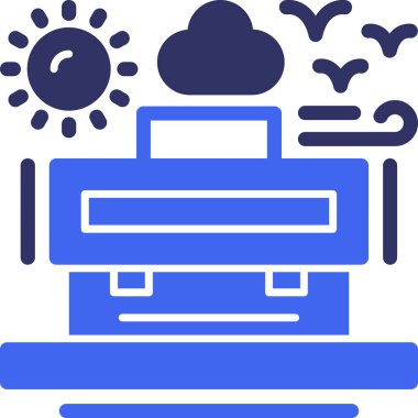 Bulut. Web simgesi basit illüstrasyon