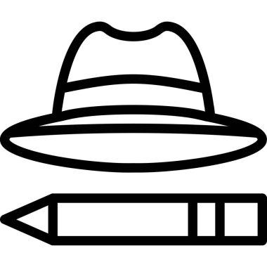 hat simgesi, vektör illüstrasyonu