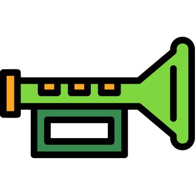 trompet simgesi vektör özeti çizimi