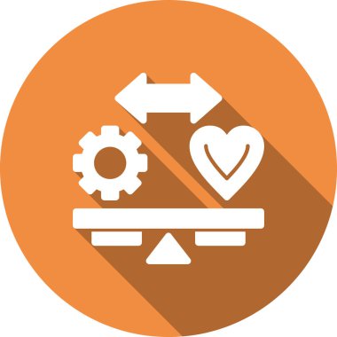 Kalp. Web simgesi basit illüstrasyon