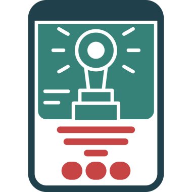 cep telefonu ikonu vektör illüstrasyonu