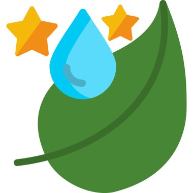 Suya bir damla su. vektör illüstrasyonu