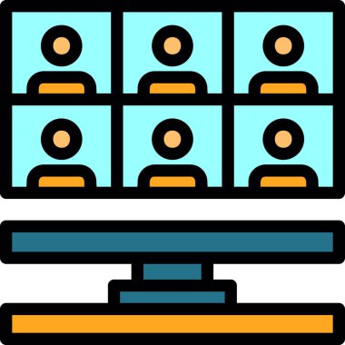 İş simgesinin vektör illüstrasyonu