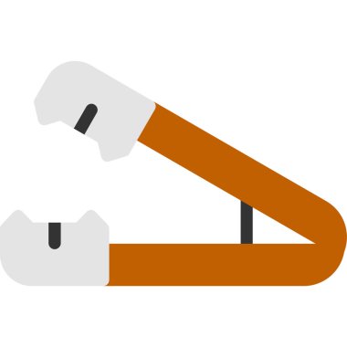 Sigara içme çubuğu simgesi, düz stil