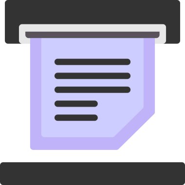 Yazıcı. Web simgesi basit tasarım