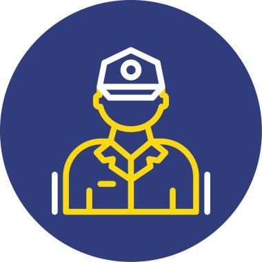 Moda tarzında izole edilmiş işçi simgesi