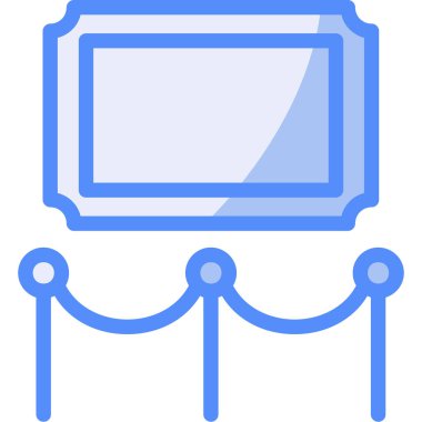 Tiyatro. Web simgesi basit illüstrasyon