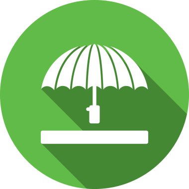 Şemsiye. Web simgesi basit tasarım