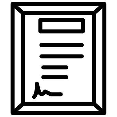 Belge. Web simgesi basit illüstrasyon