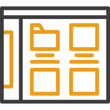 tarayıcı pencere simgesi. beyaz arkaplanda izole edilmiş web tasarımı için pencere vektör simgesi