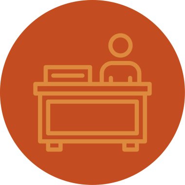 Bir insan simgesinin vektör illüstrasyonu