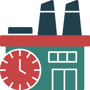 Bir saatin vektör illüstrasyonu