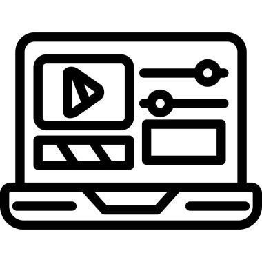 çevrimiçi oyun vektörü simgesi