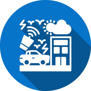 araba simgesi vektör illüstrasyonu