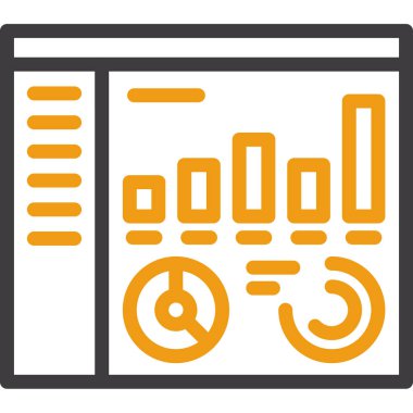 Çizelge. Web simgesi basit illüstrasyon