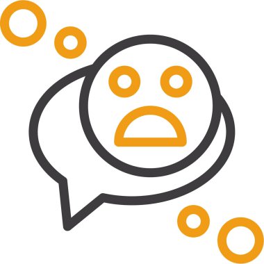 Sohbet yorum simgesi ana hat biçiminde