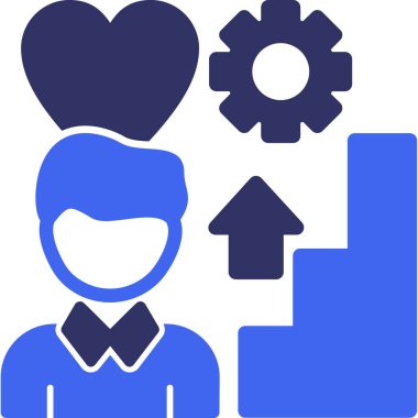 İş adamı simgesi vektör illüstrasyonu