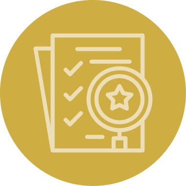 Belge simgesinin vektör illüstrasyonu