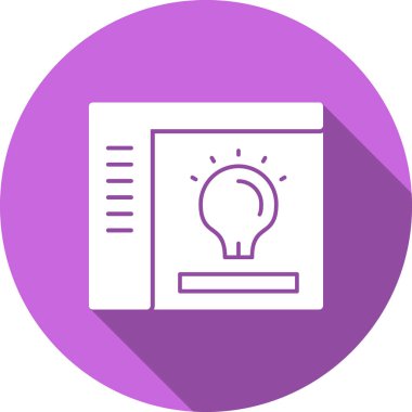 Bir fikrim var. Web simgesi basit tasarım