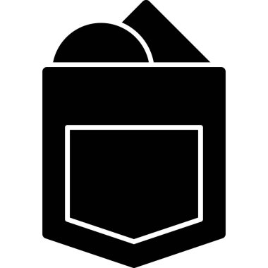 Alışveriş poşeti ikon vektör illüstrasyonu