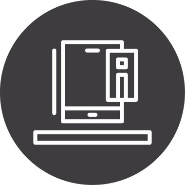 dizüstü bilgisayar. Basit resimleme