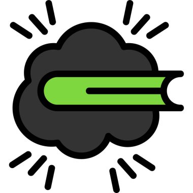 Bulut simgesi vektör illüstrasyonu