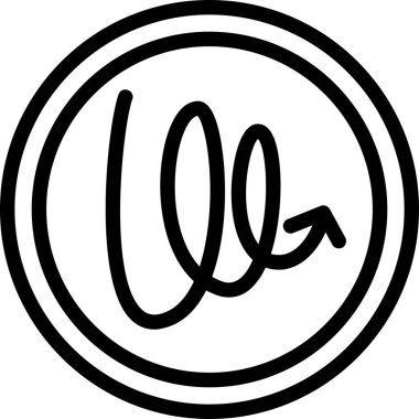 Bir harfin vektör illüstrasyonu