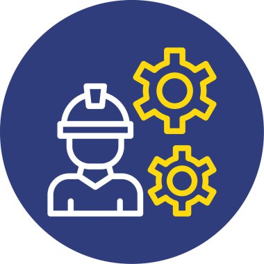 Mühendis simgesi vektör çizimi