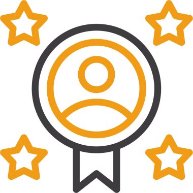 Ödül madalyası. Basit resimleme