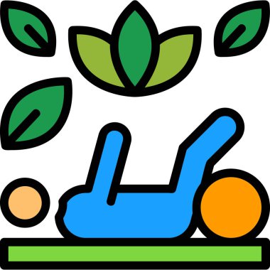 Sağlıklı. Web simgesi basit illüstrasyon