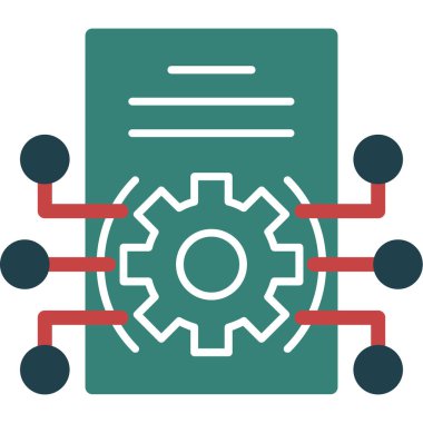 Bütünleşme Kabartması Çoklu Renk, Vektör İllüstrasyonu