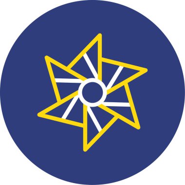 Pusula. Web simgesi basit illüstrasyon