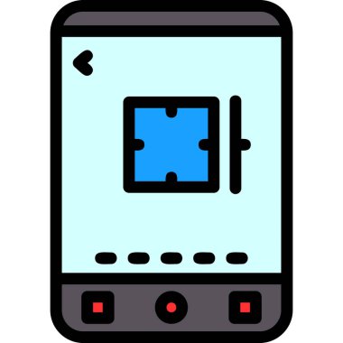 cep telefonu simgesi basit illüstrasyon