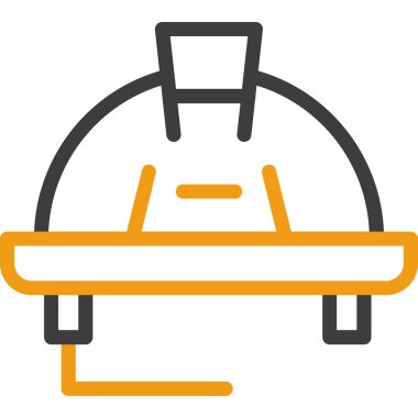 sırt çantası simgesi vektör illüstrasyonu