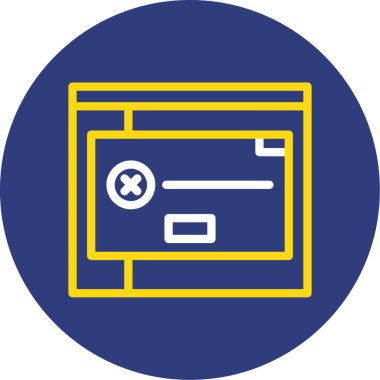 Kredi kartının vektör çizimi