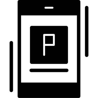 mobil konum haritası simgesi, özet biçimi