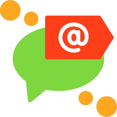 ileti sohbet vektör simgesi