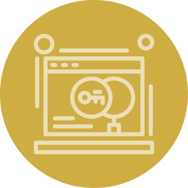 Bilgisayar vektör illüstrasyonunun eşsiz web vektör simgesi