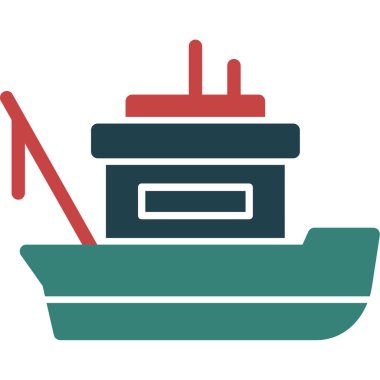 Tekne. Web simgesi basit illüstrasyon