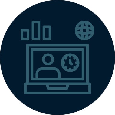 seo modern simgesinin vektör illüstrasyonu